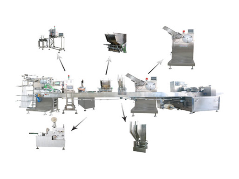 Disposable tableware linkage packaging machine production line